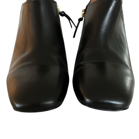 Vionic Linda Heeled Shortie Bootie Leather Shoes Croc Embossed Black Size 10 - Picture 10 of 16